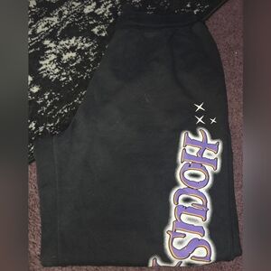 Black Graphic Hocus Pocus Sweatpants